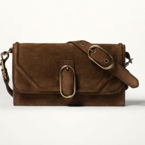 Massimo Dutti suede mini bag